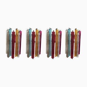 Bunte Wandlampen aus Muranoglas, 4 . Set