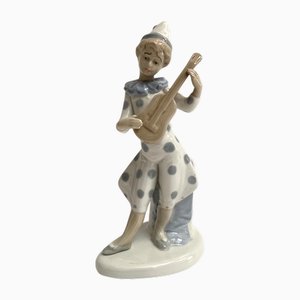 Vintage Pierrot Porzellanfigur, 1970er