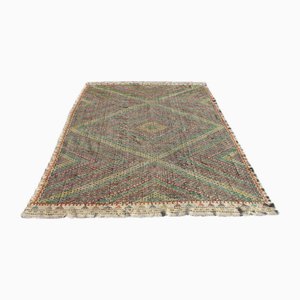 Vintage Turkish Handmade Kilim Rug in Wool