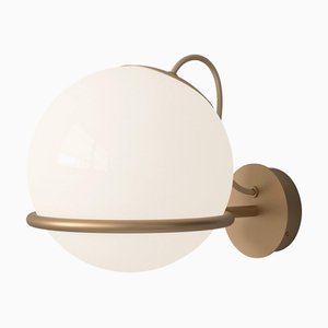 Lámpara de montaje en champán modelo 237/1 de Gino Sarfatti para Astep