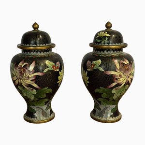 Cloisonné Vases, Set of 2