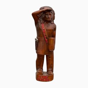 Pubblicità di sigari dei nativi americani in legno