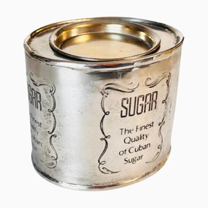 Antique Silver-Plated Cuban Sugar Bowl