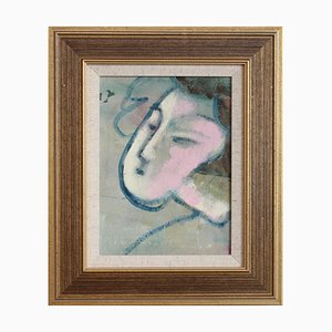 Portrait XIV, Fin 20ème Siècle, Huile sur Toile