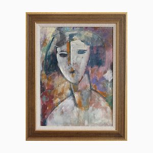 Portrait III, Fin du 20e Siècle, Huile sur Toile