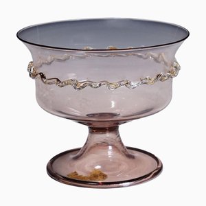 Blown Glass Bowl attributed to C.V.M. Pauli & Cia. Murano, 1920s