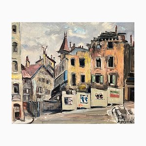 René Beguin, Facciate della città, Olio su tela