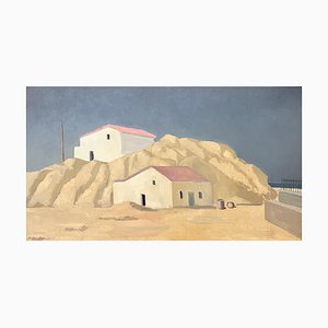 Alexandre De Spengler, Villajoyosa, Spain, Oil on Masonite, 1967