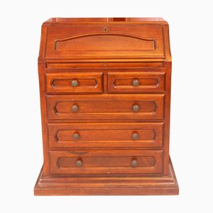Drop-Front Desk in Wood with Drawers