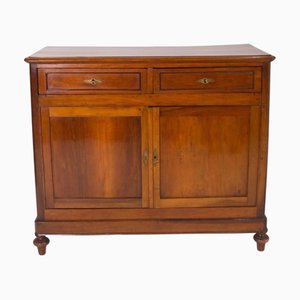 Vintage Sideboard in Wood with Decorated Interiors