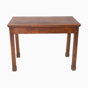 Rustic Wood Table with Integrated Drawer