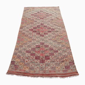 Vintage Turkish Handmade Wool Kilim Rug