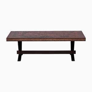 Mid-Century Coffee Table with Map