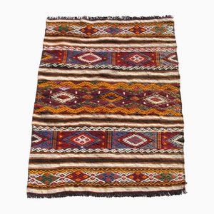 Vintage Turkish Handmade Wool Kilim Rug