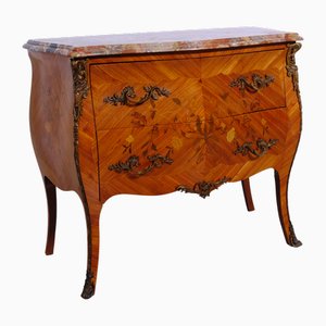 Louis XV Kommode mit herausnehmbaren Marmor Zwei Schubladen