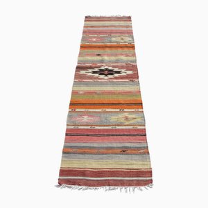 Vintage Turkish Handmade Wool Kilim Rug