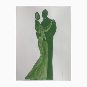 Waleria Matelska, In Embrace XV, 2024, Acrílico sobre papel
