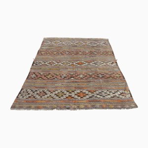 Vintage Turkish Handmade Wool Kilim Rug