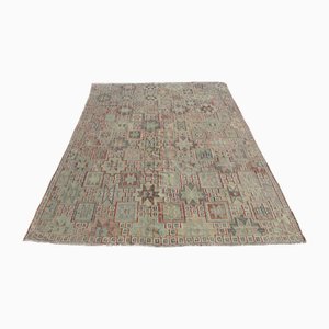 Vintage Turkish Handmade Wool Kilim Rug