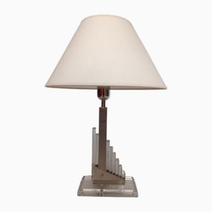 Acrylic Glass Table Lamp, 1970s