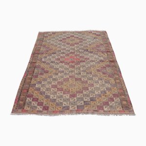 Vintage Turkish Handmade Wool Kilim Rug
