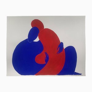 Waleria Matelska, In Embrace XX, 2024, Acryl auf Papier
