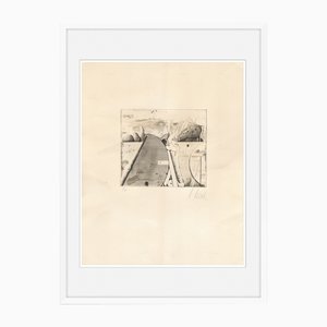 Karl Korab, naturaleza muerta, grabado, 1973