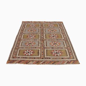 Vintage Turkish Handmade Wool Kilim Rug