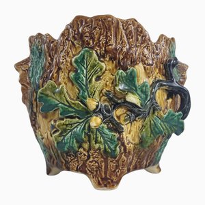 Art Nouveau Wasmuël Slip Planter, 1890s