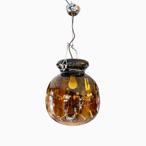 Lampadario in vetro di Murano di Toni Zuccheri per Veart, Italia, anni '70