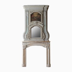 Cheminée en Bois avec trumeau de Canal House 18ème Siècle, Pays-Bas, 1740