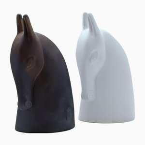 Pferdeskulpturen aus Keramik von Anette Edmark, 1990er, 2er Set
