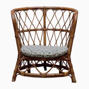 Rattan Armchair by Lio Carminati for Casa e Giardino, Italy, 1960s