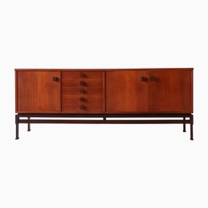 Italienisches Vintage Teak Sideboard im Stil von Vittorio Dassi, 1970er