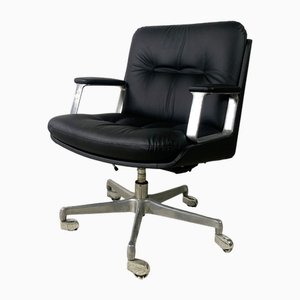 Office Chair in Leatherette on Wheels by Vaghi, Italy, 1960s