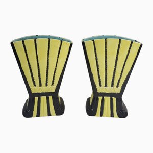 Vases en Céramique, 1890s, Set de 2