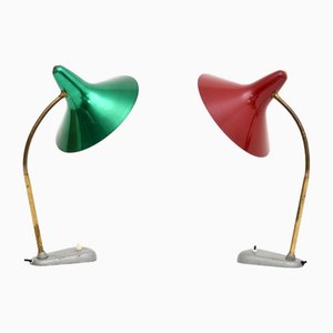 Vintage French Table Lamps, 1950, Set of 2