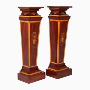 Piedistalli antichi, metà XIX secolo, set di 2