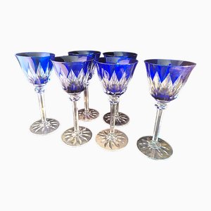 Roemer Rhine Wine Glasses in Crystal from Cristallerie Saint-Louis, Set of 6