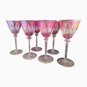 Roemer Rhine Wine Glasses in Crystal from Cristallerie Saint-Louis, Set of 6