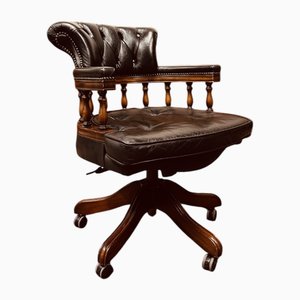 Silla de oficina inglesa Chesterfield Silla Captain