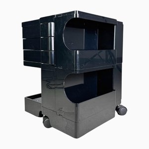 Tavolino Bobby nero di Joe Colombo, Italia, anni '70