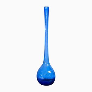 Blue Crystal Vase from Daum, France, 1960s