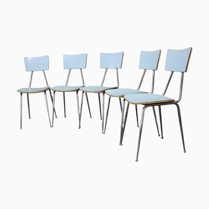 Vintage Italian Dining Chairs, 1970s, Set of 5
