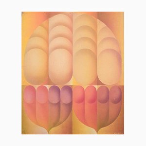 R, Wagner, Abstract Composition, 1970, Oil on Board