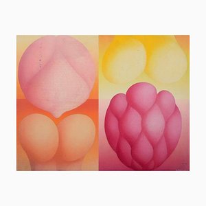 R, Wagner, Semi-Abstract Composition, 1970, Oil on Board