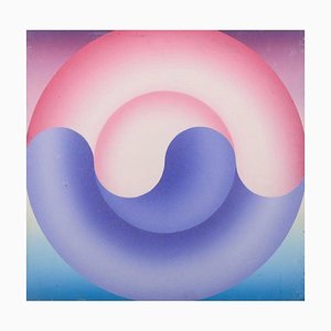R, Wagner, Geometric Composition, 1970, Oil on Board