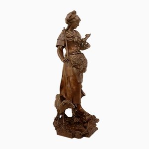 Auguste De Wever, Innocence, Bronze Sculpture, 19th Century