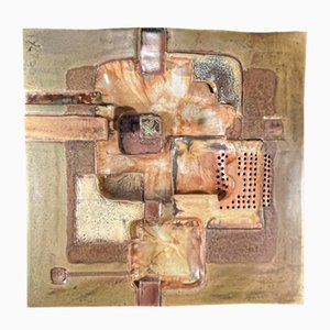 Jean-Michel Savary, Escultura brutalista abstracta, Gres esmaltado, siglo XX