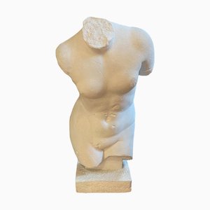 Large Studio Plaster Sculpture Bust of Woman by Lola Di Vito